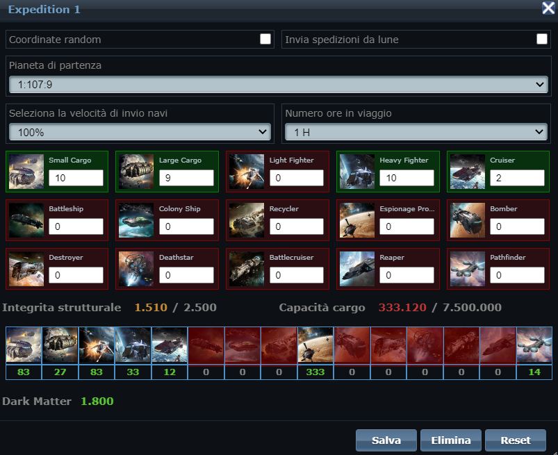 Expedition template