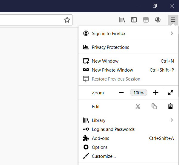 Firefox step 1